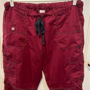 Women's Burgundy Cargo Pants
